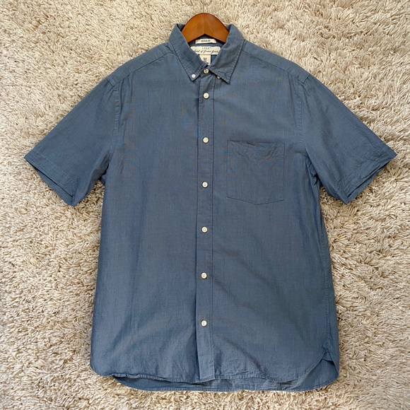 2 Men’s H&M Short Sleeve Button Down Shirts M - Picture 6 of 9